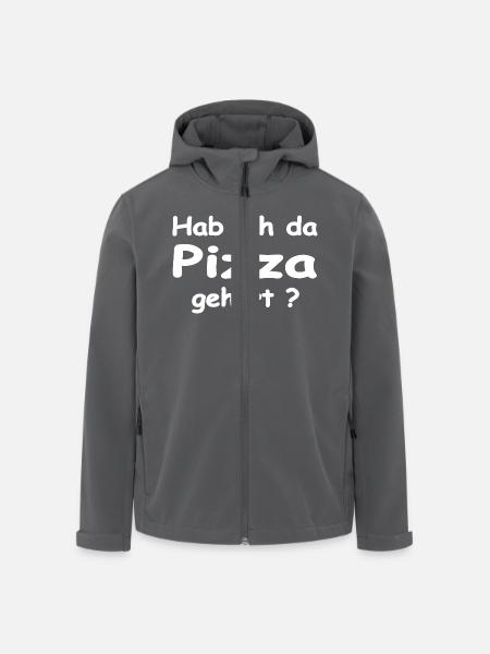 Pizza - Recycelte Männer Softshell-Jacke von Stanley/Stella - Anthrazit