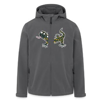 Lizard Climber - Recycelte Männer Softshell-Jacke von Stanley/Stella - Anthrazit - Vorne - AI Model Male 185 light (185cm)