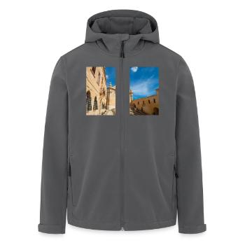 Gozo Kathedrale der Himmelfahrt Malta - Recycelte Männer Softshell-Jacke von Stanley/Stella - Anthrazit - Vorne - AI Model Male 185 light (185cm)