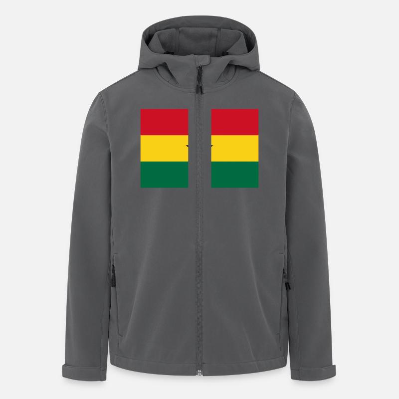 Ghana - Recycelte Männer Softshell-Jacke von Stanley/Stella - Anthrazit