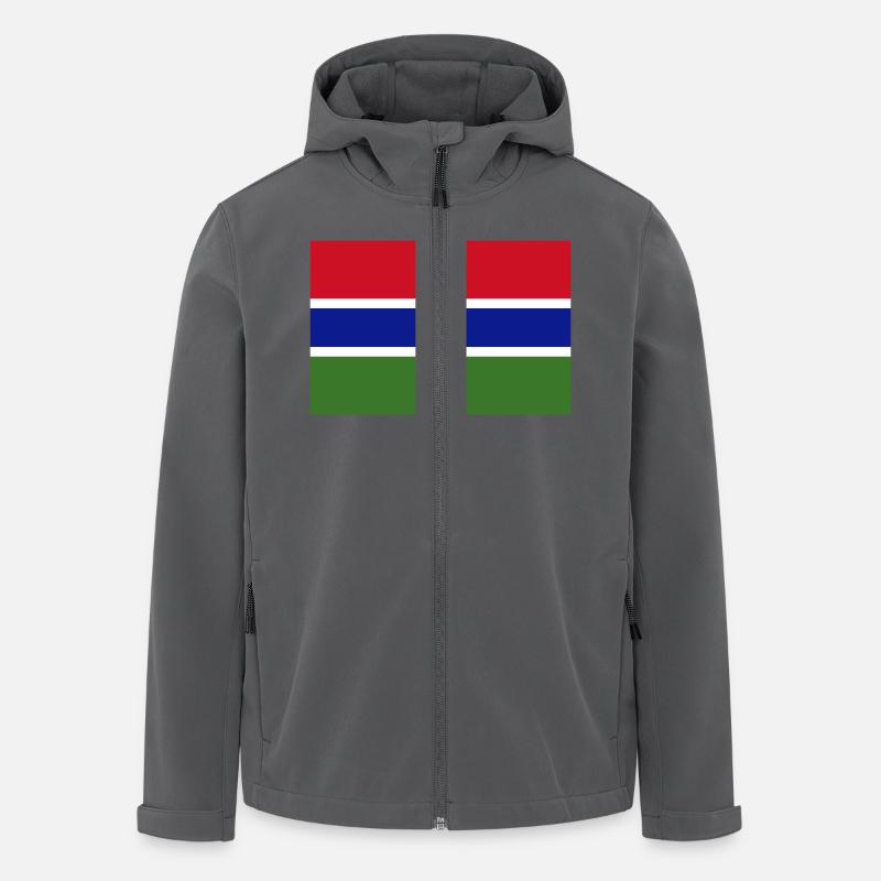 Gambia - Recycelte Männer Softshell-Jacke von Stanley/Stella - Anthrazit