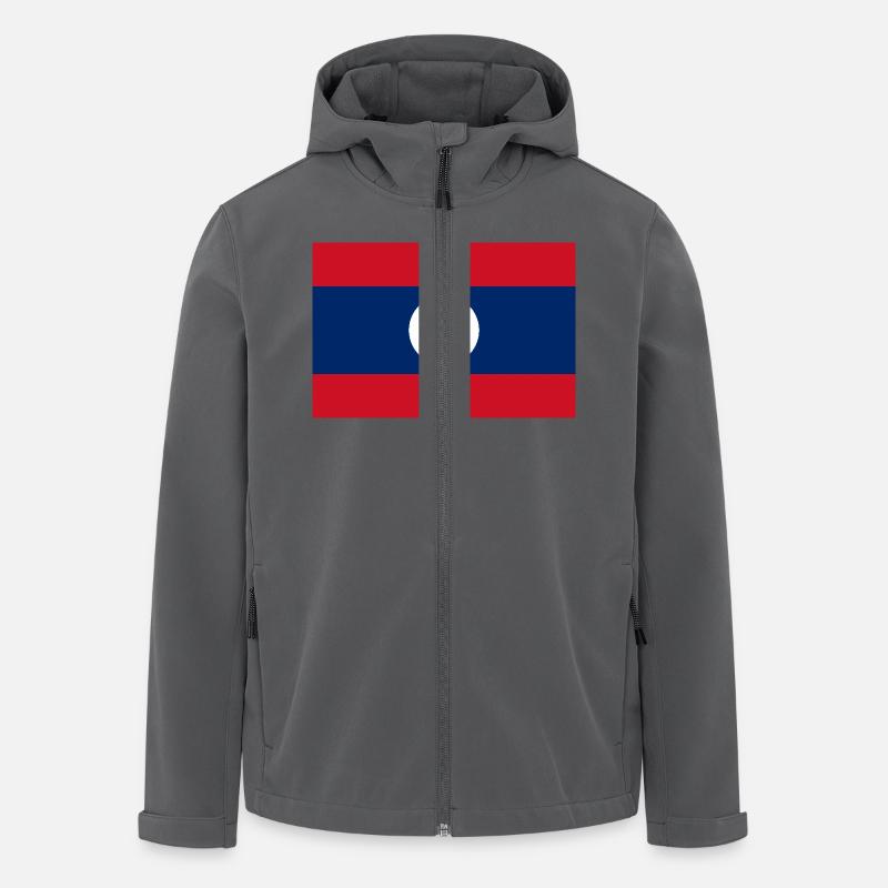 Laos - Recycelte Männer Softshell-Jacke von Stanley/Stella - Anthrazit