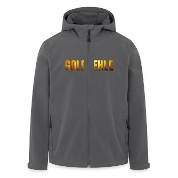 goldene Schrift Goldkehle - Recycelte Männer Softshell-Jacke von Stanley/Stella - Anthrazit - Vorne - AI Model Male 185 light (185cm)