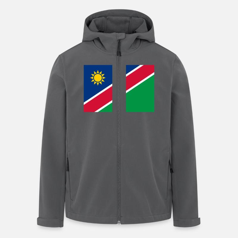 Namibia - Recycelte Männer Softshell-Jacke von Stanley/Stella - Anthrazit