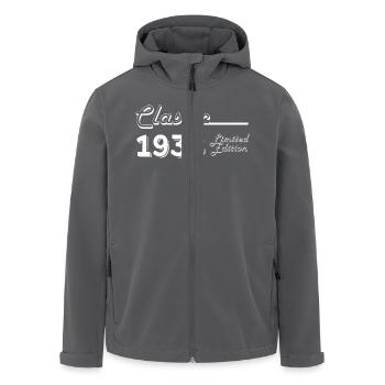 Klassische 1938 Limited Edition - Recycelte Männer Softshell-Jacke von Stanley/Stella - Anthrazit - Vorne - AI Model Male 185 light (185cm)