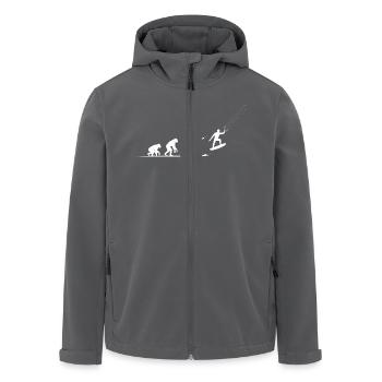Evolution Kiteboard kite kite surf Retro - Recycelte Männer Softshell-Jacke von Stanley/Stella - Anthrazit - Vorne - AI Model Male 185 light (185cm)