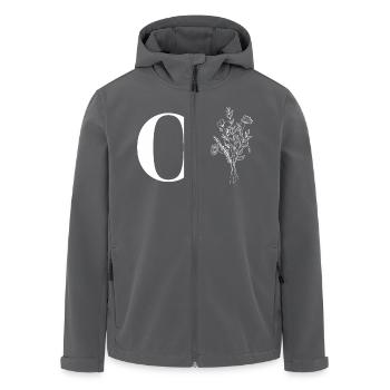 Minimalistische Blumen - Recycelte Männer Softshell-Jacke von Stanley/Stella - Anthrazit - Vorne - AI Model Male 185 light (185cm)