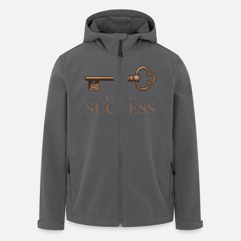 SCHLÜSSEL ZUM ERFOLG - Recycelte Männer Softshell-Jacke von Stanley/Stella - Anthrazit