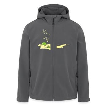 slimy goo / Blubber Schleim (2c) - Recycelte Männer Softshell-Jacke von Stanley/Stella - Anthrazit - Vorne - AI Model Male 185 light (185cm)