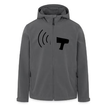 Megaphon - Recycelte Männer Softshell-Jacke von Stanley/Stella - Anthrazit - Vorne - AI Model Male 185 light (185cm)