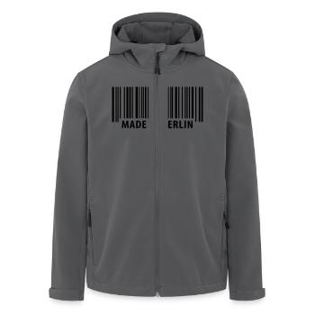 Made in Berlin - Recycelte Männer Softshell-Jacke von Stanley/Stella - Anthrazit - Vorne - AI Model Male 185 light (185cm)