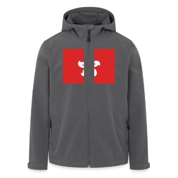 Hong Kong - Recycelte Männer Softshell-Jacke von Stanley/Stella - Anthrazit - Vorne - AI Model Male 185 light (185cm)