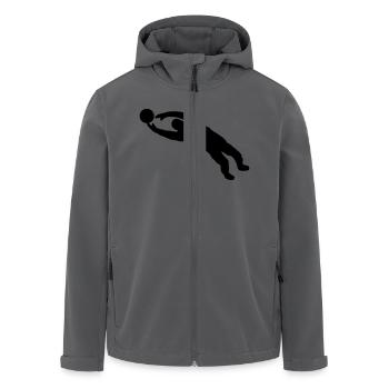 Torwart - Recycelte Männer Softshell-Jacke von Stanley/Stella - Anthrazit - Vorne - AI Model Male 185 light (185cm)