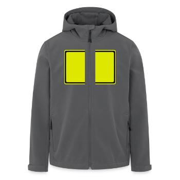 ortsschild - Recycelte Männer Softshell-Jacke von Stanley/Stella - Anthrazit - Vorne - AI Model Male 185 light (185cm)