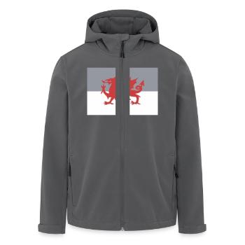 Wales - Recycelte Männer Softshell-Jacke von Stanley/Stella - Anthrazit - Vorne - AI Model Male 185 light (185cm)