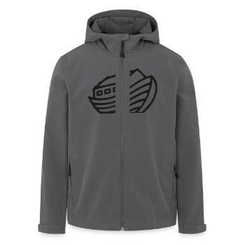 arche1color - Recycelte Männer Softshell-Jacke von Stanley/Stella - Anthrazit - Vorne - AI Model Male 185 light (185cm)
