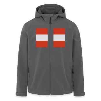 oesterreich - Recycelte Männer Softshell-Jacke von Stanley/Stella - Anthrazit - Vorne - AI Model Male 185 light (185cm)
