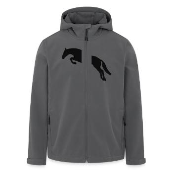Springpferd 01 - Recycelte Männer Softshell-Jacke von Stanley/Stella - Anthrazit - Vorne - AI Model Male 185 light (185cm)