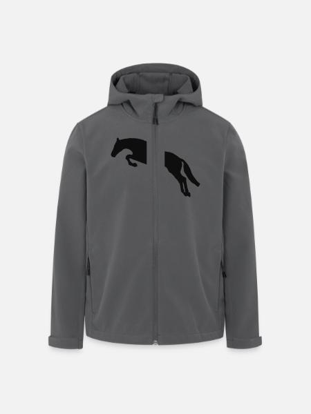 Springpferd 01 - Recycelte Männer Softshell-Jacke von Stanley/Stella - Anthrazit