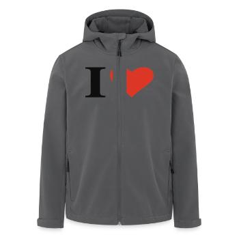 i love - Recycelte Männer Softshell-Jacke von Stanley/Stella - Anthrazit - Vorne - AI Model Male 185 light (185cm)