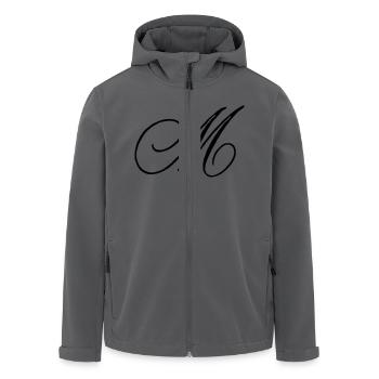 -M- - Recycelte Männer Softshell-Jacke von Stanley/Stella - Anthrazit - Vorne - AI Model Male 185 light (185cm)