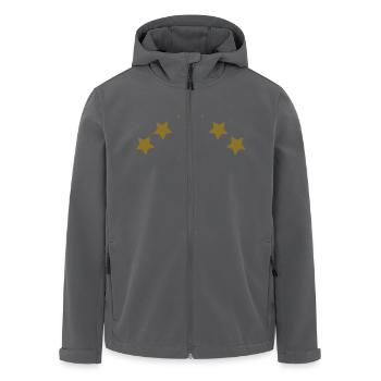 krone - Recycelte Männer Softshell-Jacke von Stanley/Stella - Anthrazit - Vorne - AI Model Male 185 light (185cm)