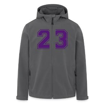 23 - Recycelte Männer Softshell-Jacke von Stanley/Stella - Anthrazit - Vorne - AI Model Male 185 light (185cm)
