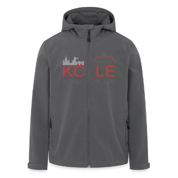 Kölle - Recycelte Männer Softshell-Jacke von Stanley/Stella - Anthrazit - Vorne - AI Model Male 185 light (185cm)