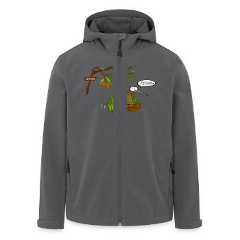 Kiwi's Finest - Recycelte Männer Softshell-Jacke von Stanley/Stella - Anthrazit - Vorne - AI Model Male 185 light (185cm)