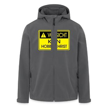 Kein Hobby-Christ - Recycelte Männer Softshell-Jacke von Stanley/Stella - Anthrazit - Vorne - AI Model Male 185 light (185cm)