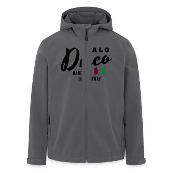 Italo Disco - Dance the Night Away - Recycelte Männer Softshell-Jacke von Stanley/Stella - Anthrazit - Vorne - AI Model Male 185 light (185cm)
