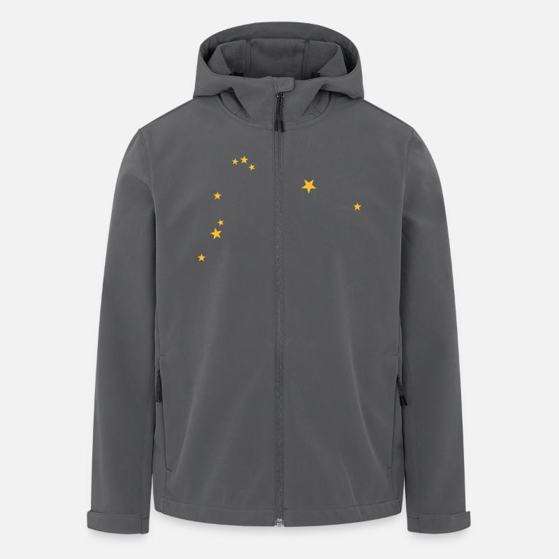 Wassermann Sternbild - Recycelte Männer Softshell-Jacke von Stanley/Stella - Anthrazit