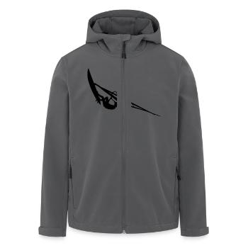 Windsurfer - Recycelte Männer Softshell-Jacke von Stanley/Stella - Anthrazit - Vorne - AI Model Male 185 light (185cm)