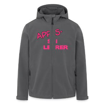 Après Skilehrer - Recycelte Männer Softshell-Jacke von Stanley/Stella - Anthrazit - Vorne - AI Model Male 185 light (185cm)
