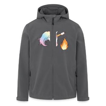 Unicorn Marshmallow - Recycelte Männer Softshell-Jacke von Stanley/Stella - Anthrazit - Vorne - AI Model Male 185 light (185cm)