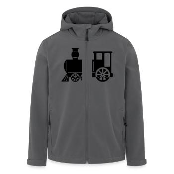 dampflok - Recycelte Männer Softshell-Jacke von Stanley/Stella - Anthrazit - Vorne - AI Model Male 185 light (185cm)