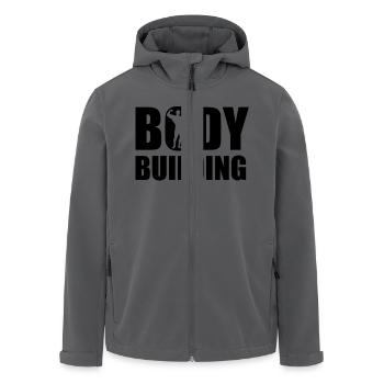 bodybuilding_b_1ceps - Recycelte Männer Softshell-Jacke von Stanley/Stella - Anthrazit - Vorne - AI Model Male 185 light (185cm)