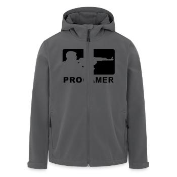 progamer - Recycelte Männer Softshell-Jacke von Stanley/Stella - Anthrazit - Vorne - AI Model Male 185 light (185cm)