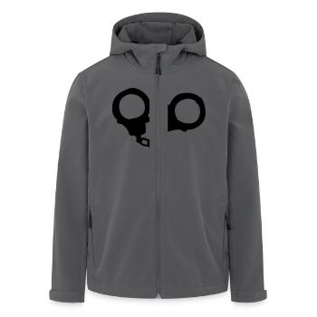 handschellen - Recycelte Männer Softshell-Jacke von Stanley/Stella - Anthrazit - Vorne - AI Model Male 185 light (185cm)
