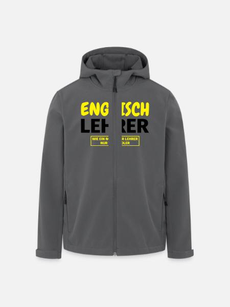 Englischlehrer Geschenk - Recycelte Männer Softshell-Jacke von Stanley/Stella - Anthrazit