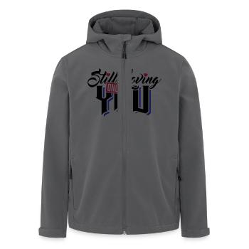 Still Loving You! - Recycelte Männer Softshell-Jacke von Stanley/Stella - Anthrazit - Vorne - AI Model Male 185 light (185cm)