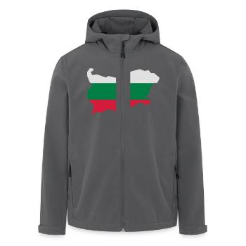 Bulgarien - Recycelte Männer Softshell-Jacke von Stanley/Stella - Anthrazit - Vorne - AI Model Male 185 light (185cm)