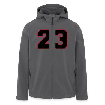number23 - Recycelte Männer Softshell-Jacke von Stanley/Stella - Anthrazit - Vorne - AI Model Male 185 light (185cm)