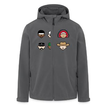 People from the village - Recycelte Männer Softshell-Jacke von Stanley/Stella - Anthrazit - Vorne - AI Model Male 185 light (185cm)