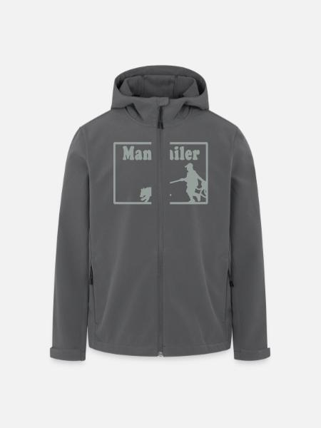 mantrailer_motiv - Recycelte Männer Softshell-Jacke von Stanley/Stella - Anthrazit