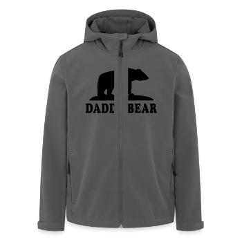DADDY BEAR - Recycelte Männer Softshell-Jacke von Stanley/Stella - Anthrazit - Vorne - AI Model Male 185 light (185cm)