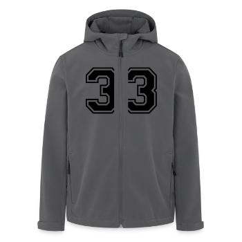 33 - Recycelte Männer Softshell-Jacke von Stanley/Stella - Anthrazit - Vorne - AI Model Male 185 light (185cm)