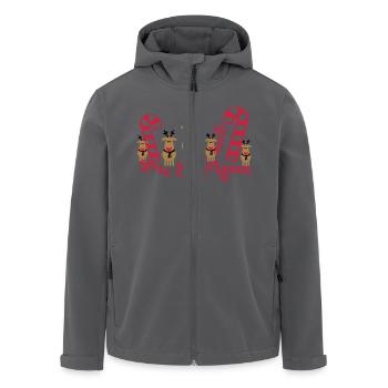 glücklich raindeers - Recycelte Männer Softshell-Jacke von Stanley/Stella - Anthrazit - Vorne - AI Model Male 185 light (185cm)
