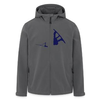 wakeboarder_14 - Recycelte Männer Softshell-Jacke von Stanley/Stella - Anthrazit - Vorne - AI Model Male 185 light (185cm)