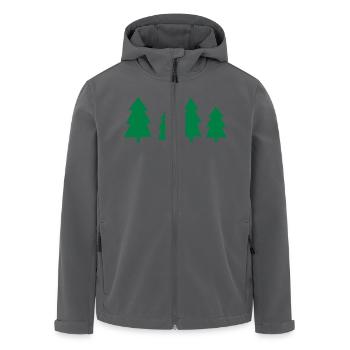 Weihnachtsbäume - Recycelte Männer Softshell-Jacke von Stanley/Stella - Anthrazit - Vorne - AI Model Male 185 light (185cm)